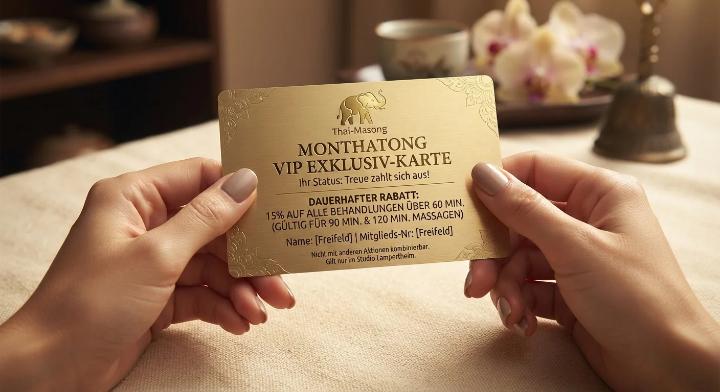 Treuekarte Thai-Massage Monthatong Lampertheim